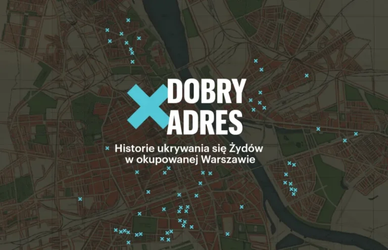 Mapa historyczna „Dobry adres”. Znajdziemy na niej lokalizacje polskich Sprawiedliwych w Warszawie