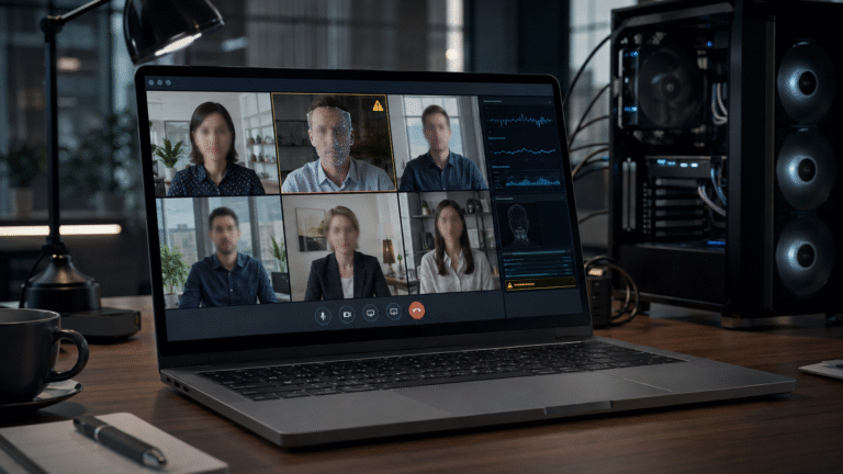 wykrywanie deepfake’ów podczas wideokonferencji