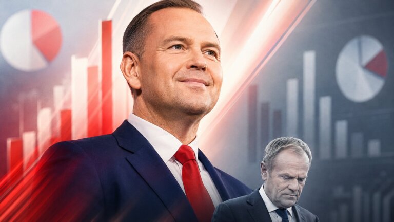 Karol Nawrocki Donald Tusk sondaż