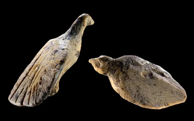 prehistoryczne figurki ptaków