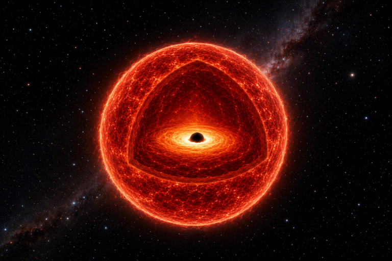 Astronomowie odkryli ogromny obiekt przypominający gwiazdę z czarną dziurą w środku