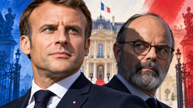 Emmanuel Macron i Édouard Philippe