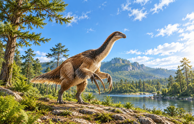 dinozaur o ogromnych szponach
