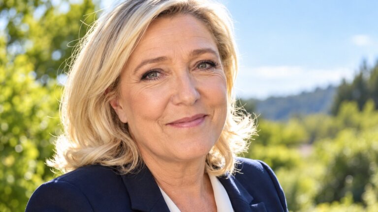Marine Le Pen w sondażu OpinionWay