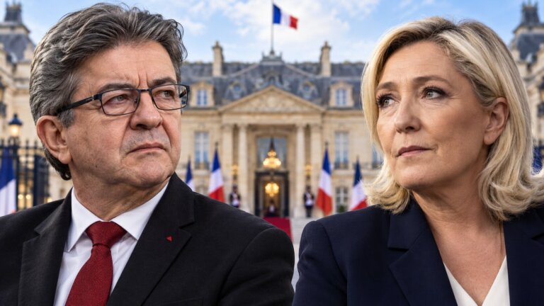 sondaż Cluster17 Mélenchon Le Pen