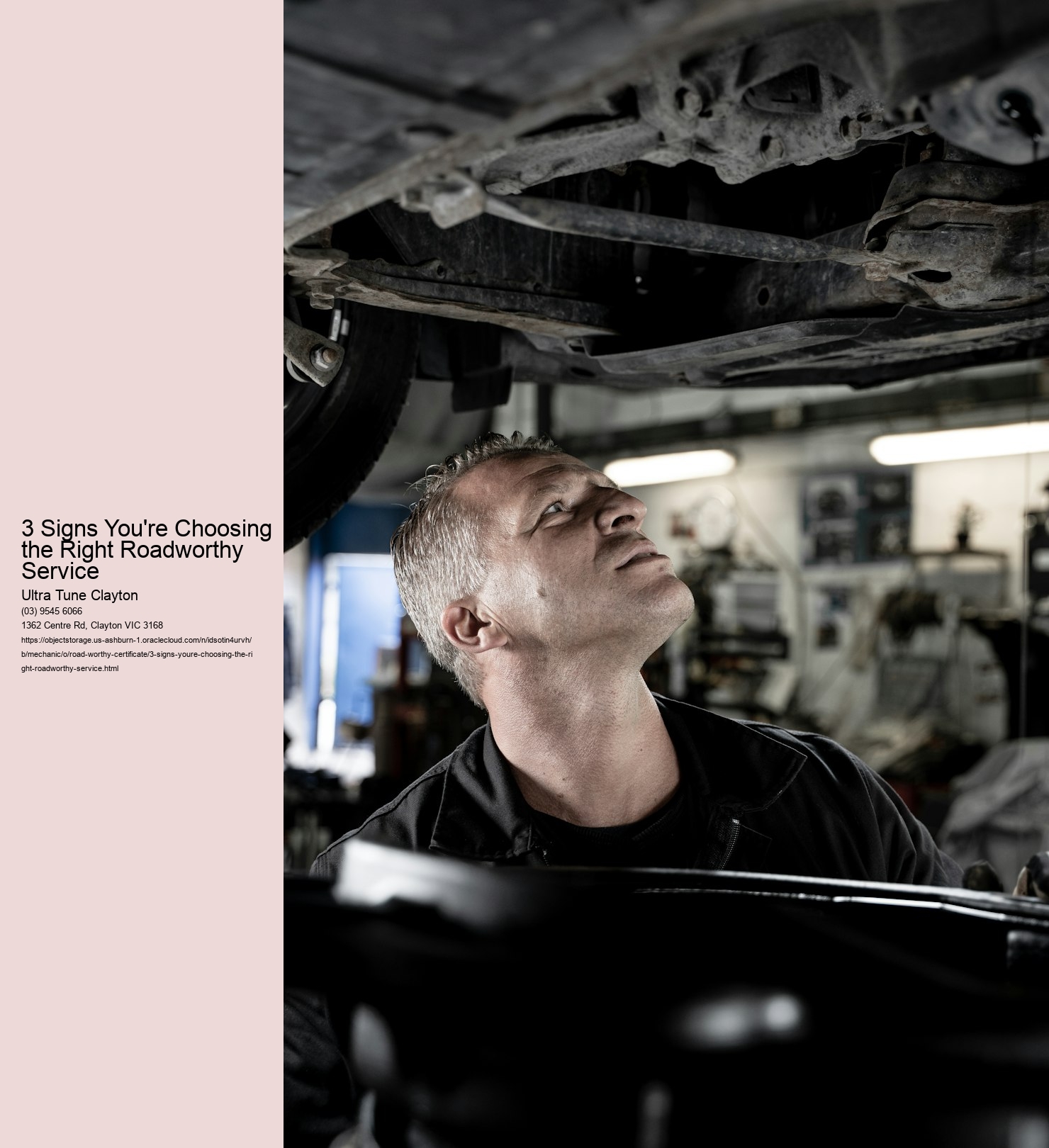 3 Signs You're Choosing the Right Roadworthy Service